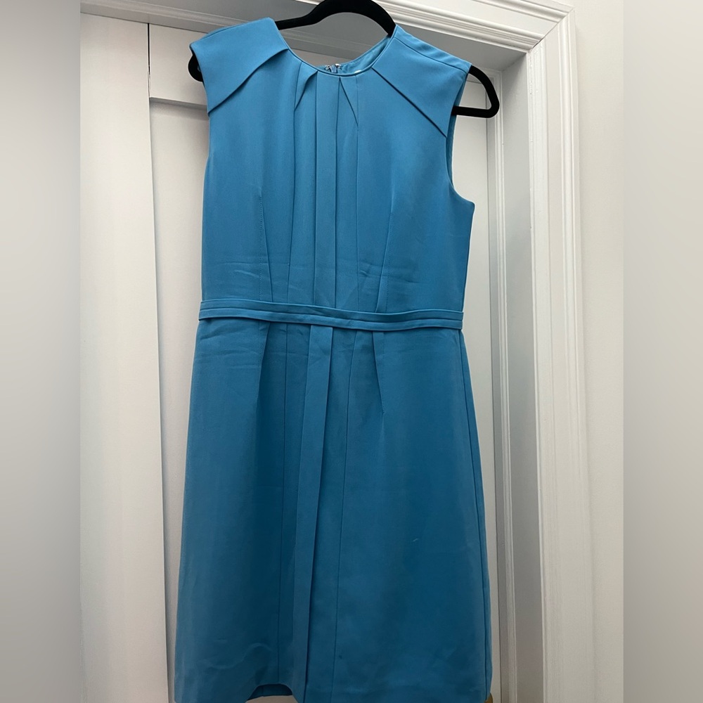 Reiss robins egg blue wool dress